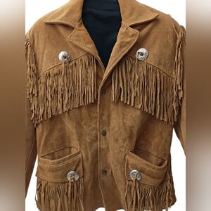 Excelled Vintage Fringe Suede Western Jacket M
